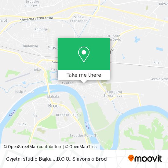 Cvjetni studio Bajka J.D.O.O. map