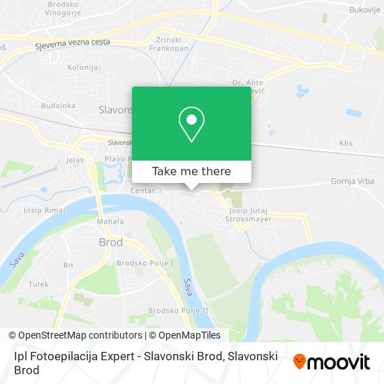 Ipl Fotoepilacija Expert - Slavonski Brod map