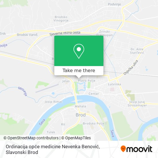 Ordinacija opće medicine Nevenka Benović map