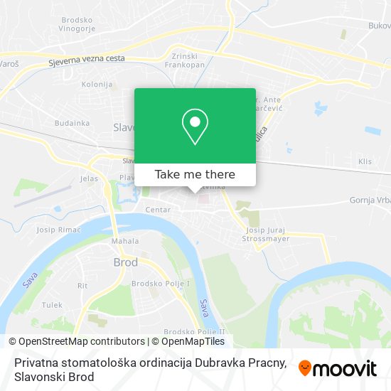 Privatna stomatološka ordinacija Dubravka Pracny map