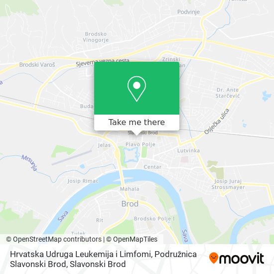 Hrvatska Udruga Leukemija i Limfomi, Podružnica Slavonski Brod map