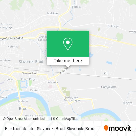 Elektroinstalater Slavonski Brod map