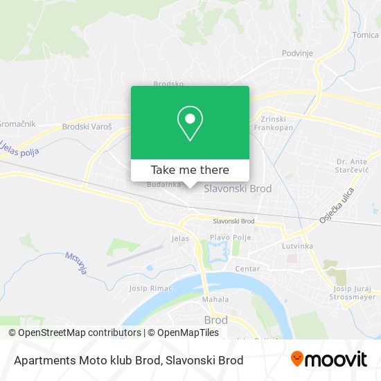 Apartments Moto klub Brod map