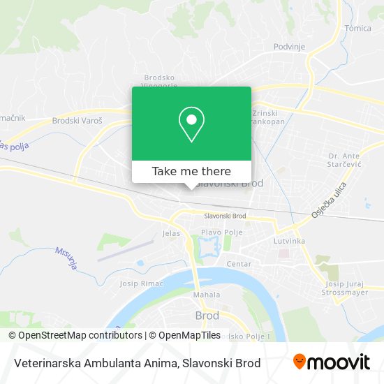 Veterinarska Ambulanta Anima map