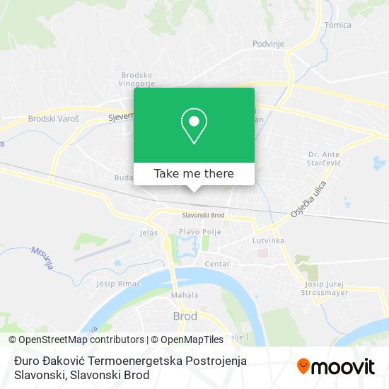 Đuro Đaković Termoenergetska Postrojenja Slavonski map