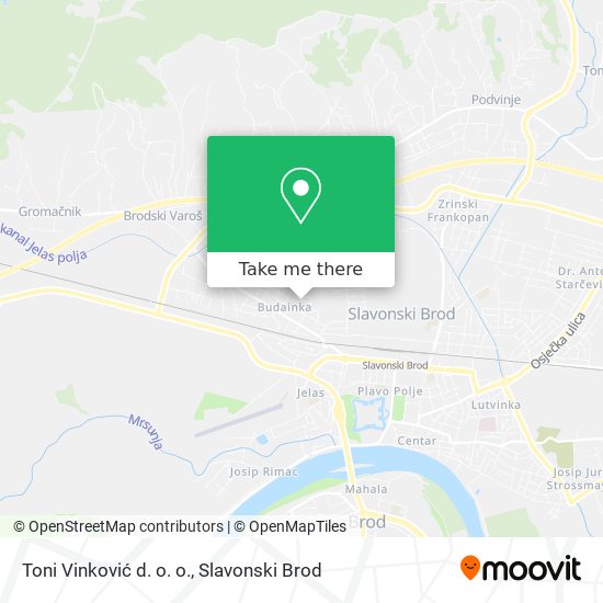 Toni Vinković d. o. o. map