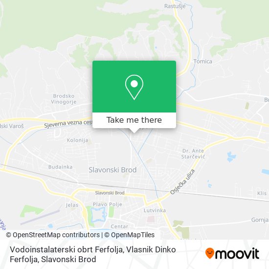 Vodoinstalaterski obrt Ferfolja, Vlasnik Dinko Ferfolja map
