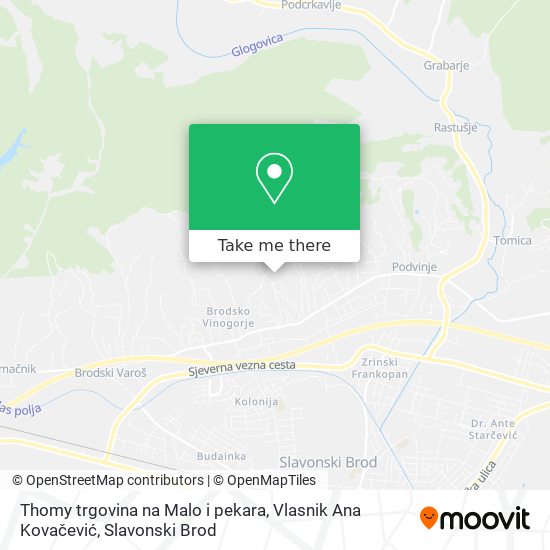 Thomy trgovina na Malo i pekara, Vlasnik Ana Kovačević map