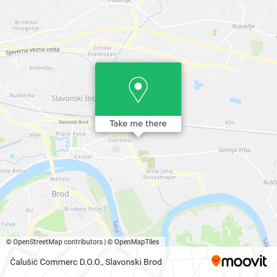 Čalušić Commerc D.O.O. map