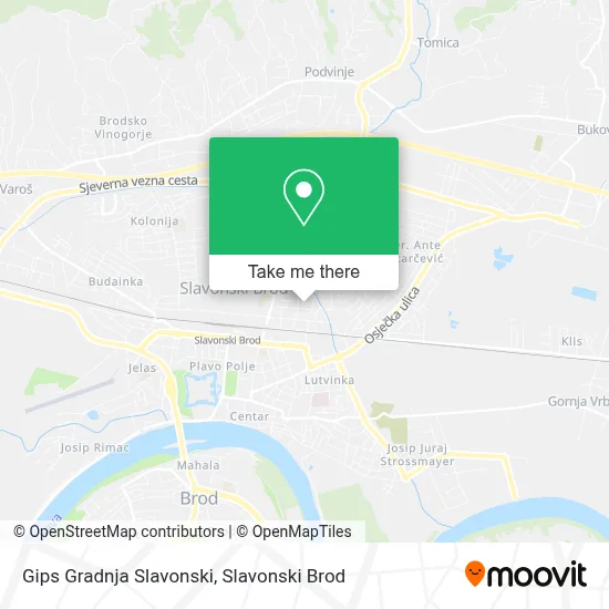 Gips Gradnja Slavonski map