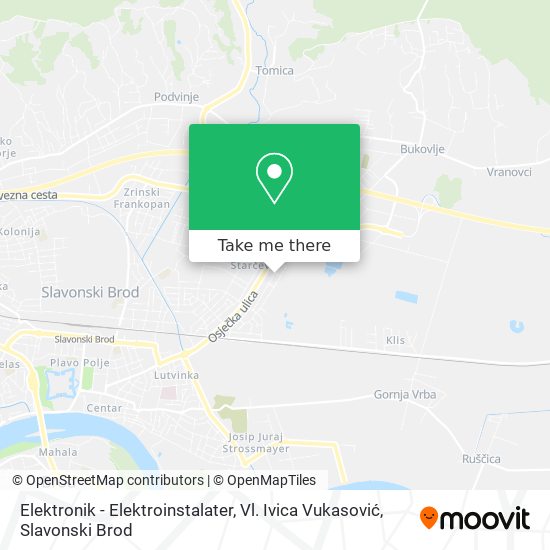Elektronik - Elektroinstalater, Vl. Ivica Vukasović map