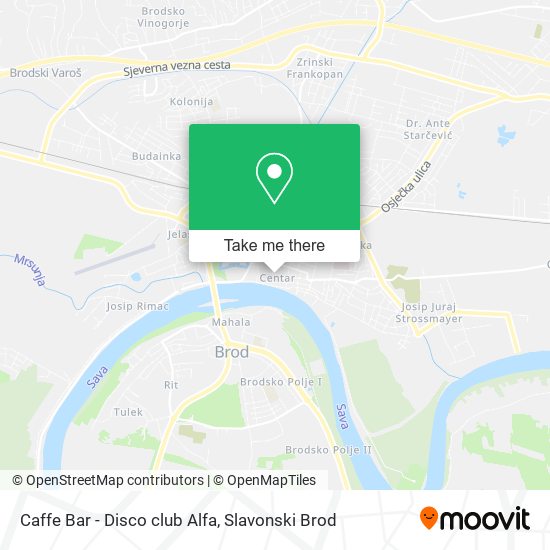 Caffe Bar - Disco club Alfa map