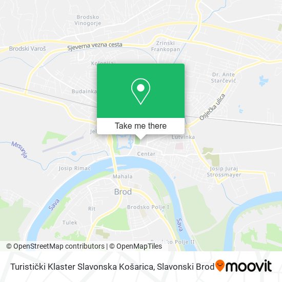 Turistički Klaster Slavonska Košarica map