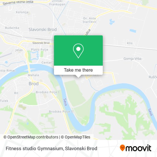 Fitness studio Gymnasium map