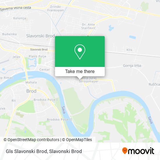 Gls Slavonski Brod map