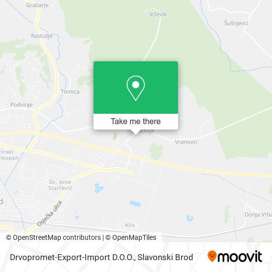 Drvopromet-Export-Import D.O.O. map