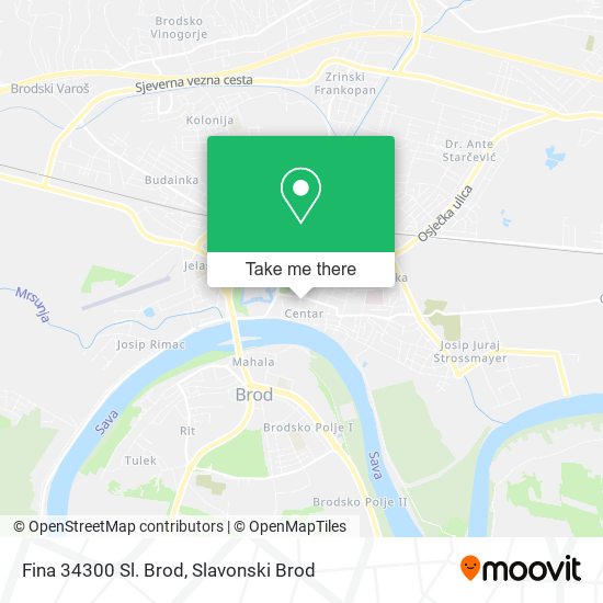 Fina 34300 Sl. Brod map