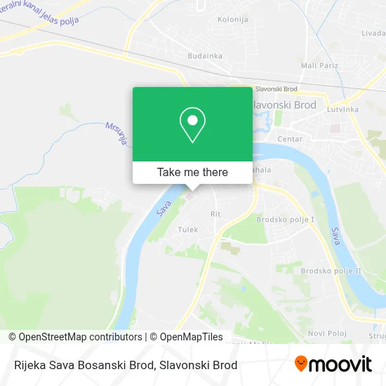 Rijeka Sava Bosanski Brod map