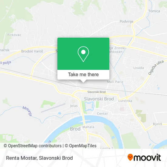 Renta Mostar map