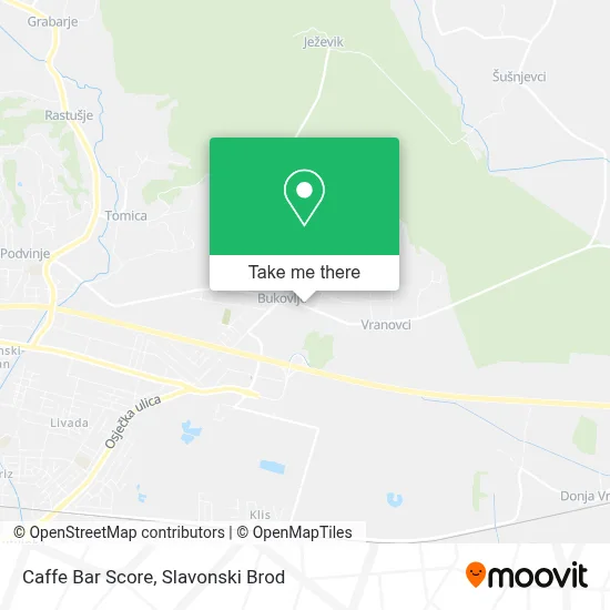 Caffe Bar Score map