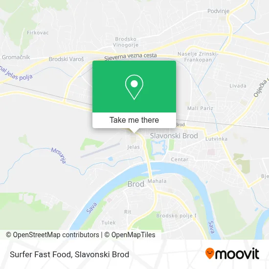 Surfer Fast Food map