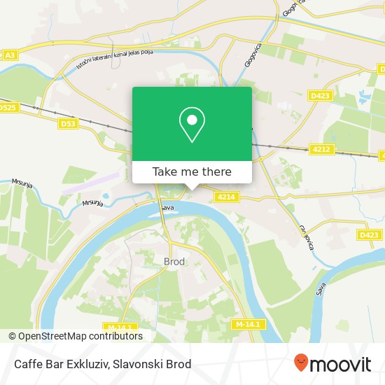 Caffe Bar Exkluziv map