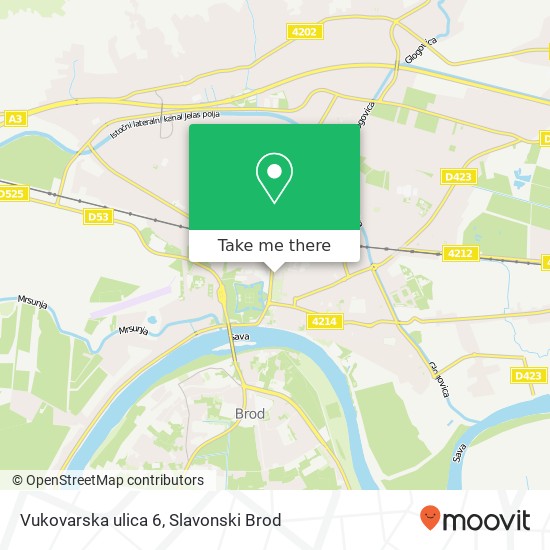 Vukovarska ulica 6 map