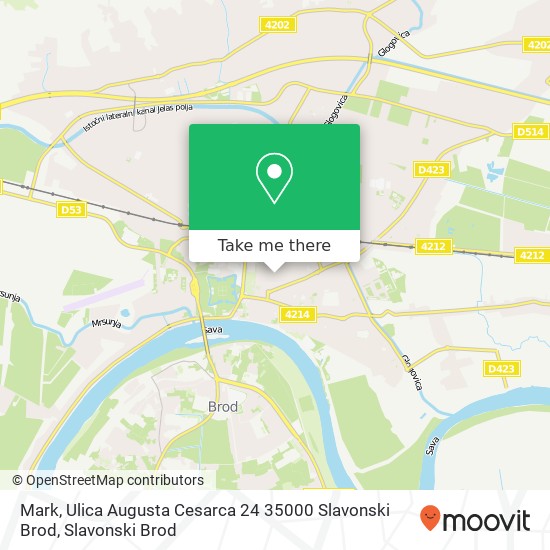 Mark, Ulica Augusta Cesarca 24 35000 Slavonski Brod map