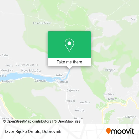 Izvor Rijeke Omble map