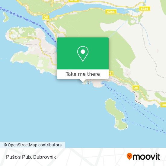 Pušo's Pub map