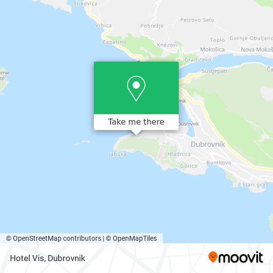 Hotel Vis map