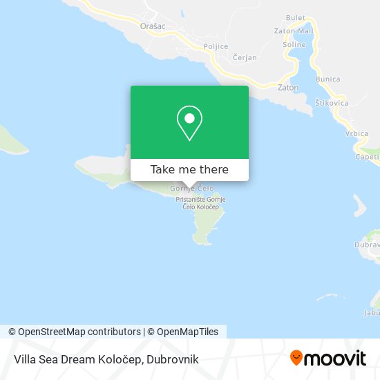 Villa Sea Dream Koločep map