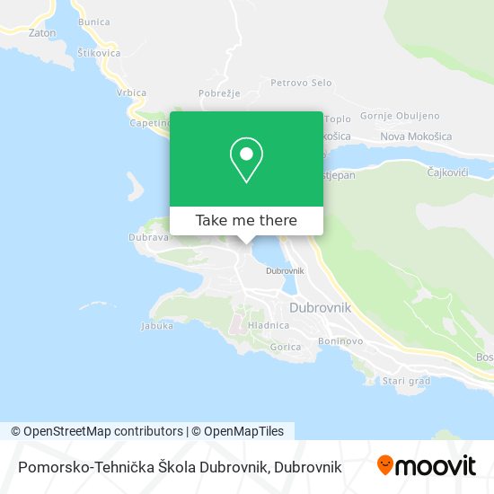 Pomorsko-Tehnička Škola Dubrovnik map