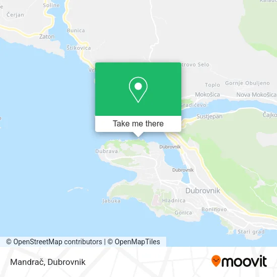 Mandrač map