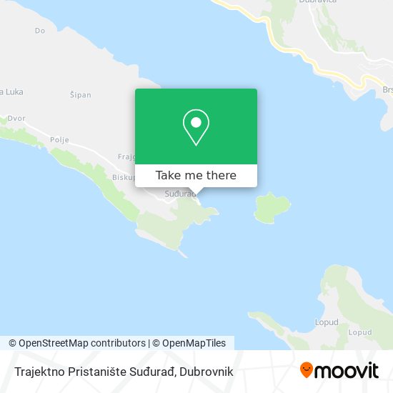 Trajektno Pristanište Suđurađ map
