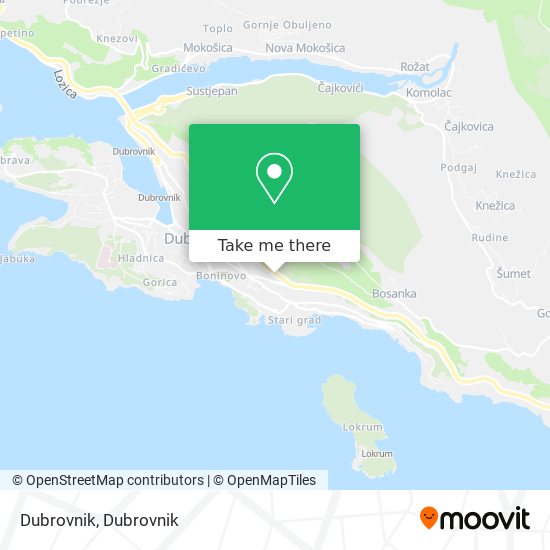 Dubrovnik map