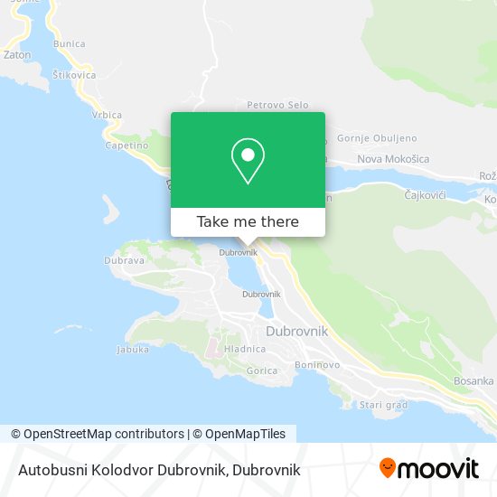 Autobusni Kolodvor Dubrovnik map
