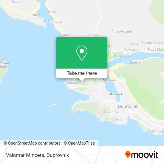 Valamar Minceta map