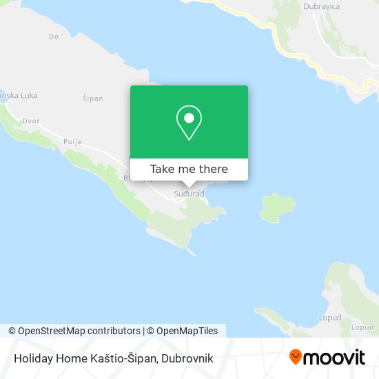 Holiday Home Kaštio-Šipan map