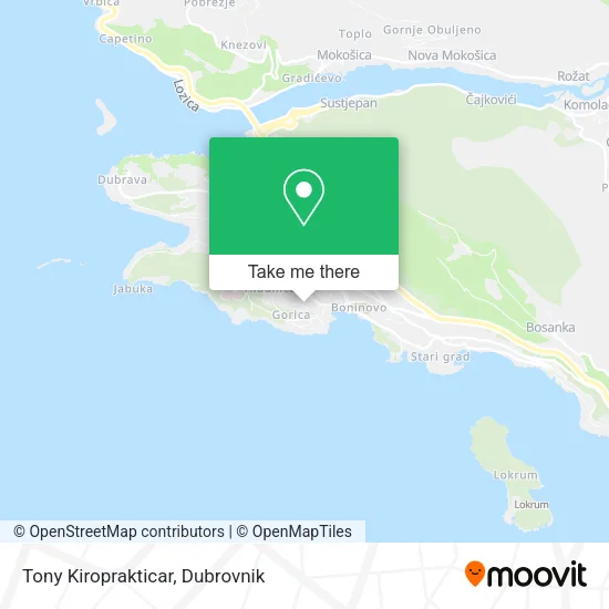 Tony Kiroprakticar map