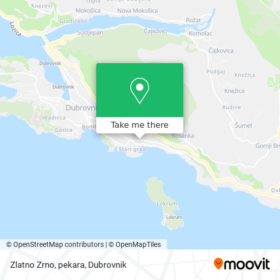 Zlatno Zrno, pekara map