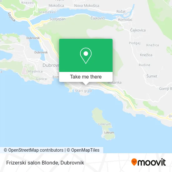 Frizerski salon Blonde map