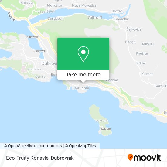 Eco-Fruity Konavle map