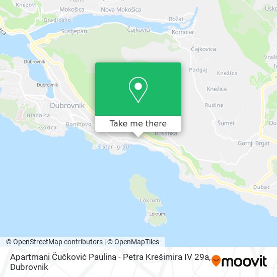 Apartmani Čučković Paulina - Petra Krešimira IV 29a map