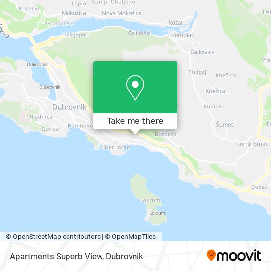 Apartments Superb View map