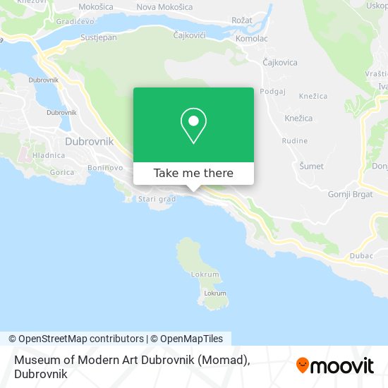 Museum of Modern Art Dubrovnik (Momad) map