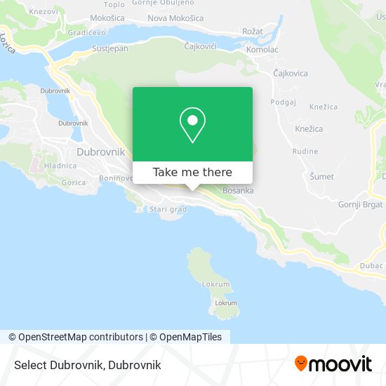 Select Dubrovnik map