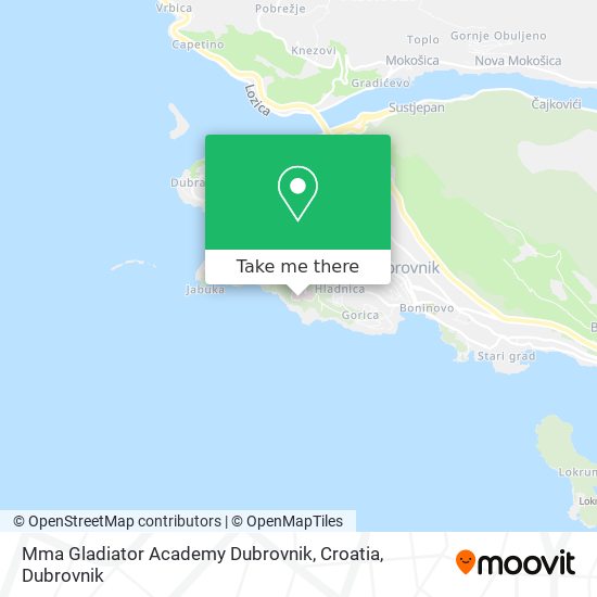 Mma Gladiator Academy Dubrovnik, Croatia map