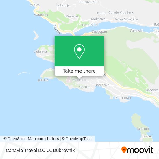 Canavia Travel D.O.O. map