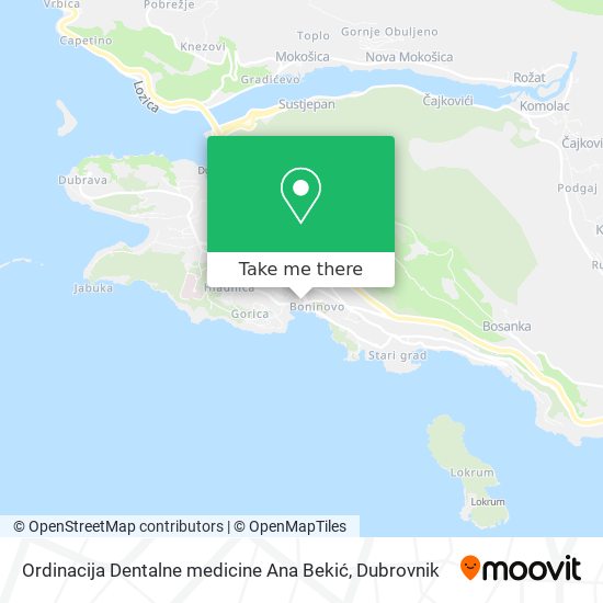 Ordinacija Dentalne medicine Ana Bekić map